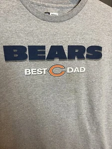 Chicago Bears Dad T-Shirt Erwachsene XL grau NFL Apparel - Bild 1 von 6