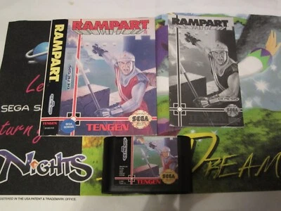 Rampart for Sega Genesis - Cart, Insert, Manual - Tengen, Atari, Excellent Cond - Изображение 1 из 2