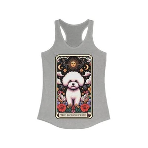 Bichon Frise Racerback Tank, Geschenk des Hundeliebhabers, süße Haustierbekleidung, Tierliebhaber - Bild 1 von 5