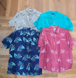 4 Button Down Kurzarm Hawaiihemden Herren Gr. XL Croft Borrow Sonoma +++ - Bild 1 von 13