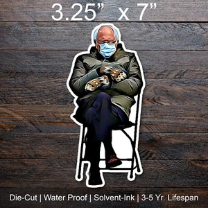 Bernie Sanders Meme Mittens Gloves Sticker Vinyl Decal Bumper Sticker - Picture 1 of 2