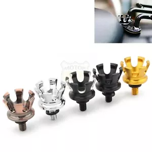 Motorcycle Crown Rear Seat Mount Bolt Screw Cap For Harley Touring Sportster XL - Foto 1 di 17