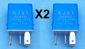 X2 RELÉS, RELAY MAZDA 2 3 6 5 CX-3 CX-5 RX7 RX8 / AJ51 12V 4 PINES 156700-2560 - Imagen 1 de 1