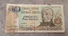 Argentina 1985 50 Pesos Banknote Series A Circulated (deceased Estate)