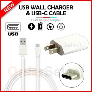 Wall Charger+USB Type-C Cable Cord for Android Phone Motorola Moto G/ G64 / G04s - Picture 1 of 10