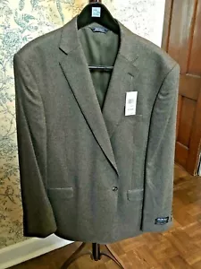NWT SAKS FIFTH AVENUE 100% Cashmere Mens Jacket/Blazer Tan/Brown 50 Reg Slim Fit - Picture 1 of 8