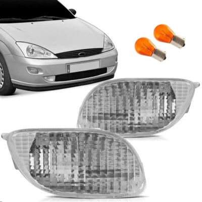 Frecce Anteriori Fanalini Ford Focus 2002-2004 Design Bianco - Immagine 1 di 4
