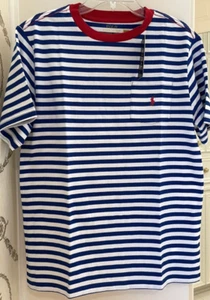 Polo Ralph Lauren Boy's Striped Cotton T-shirt Size L - Picture 1 of 7