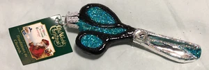 2010 SEWING SCISSORS - OLD WORLD CHRISTMAS BLOWN GLASS ORNAMENT NEW W/TAG 32150 - Picture 1 of 2