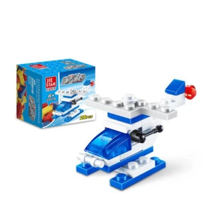 Mini Police Yacht City Function Car Building Blocks Children Toys Helicopter - Picture 1 of 1