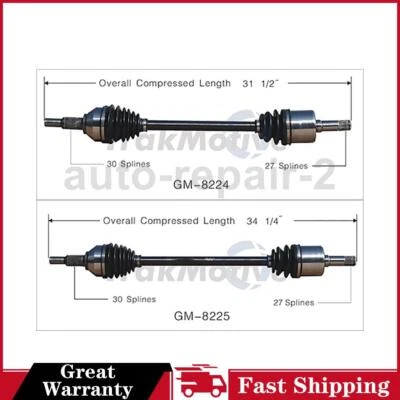 Eje trasero izquierdo derecho CV para Cadillac SRX TrakMotive 2004~2009 Foto 1 de 3