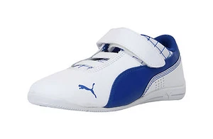 Puma Drift Cat 6 V Strap Little Kids Children Girls White Blue Shoes Sneakers - Picture 1 of 7