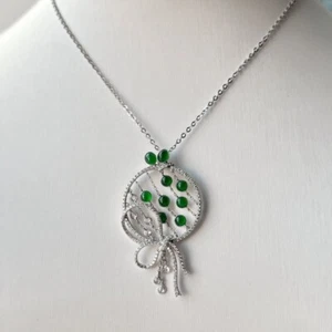 【KATHY JADE】【Mejor Compra】Colgante de Jadeíta Verde Esmeralda Helada《Grado A》 - Imagen 1 de 2