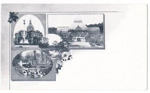 PRIVATE MAILING CARD MULTI VIEW Peoria, Illinois Postcard UNUSED Oak Park Court - Picture 1 of 2
