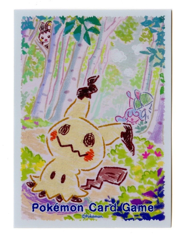 Mimikyu Crayon Individual Card Sleeve Pokemon Center Japan Original - Image 1 of 2