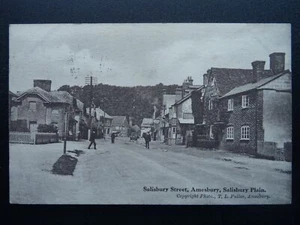 Wiltshire AMESBURY Salisbury Street um 1915 Postkarte von T.L. Fuller - Bild 1 von 2