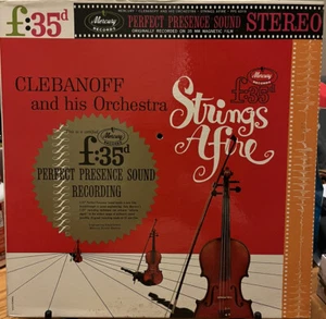 Clebanoff and His Orchestra - Strings Afire LP Vinyl Record Mercury PPS 6019 GF - Imagen 1 de 4