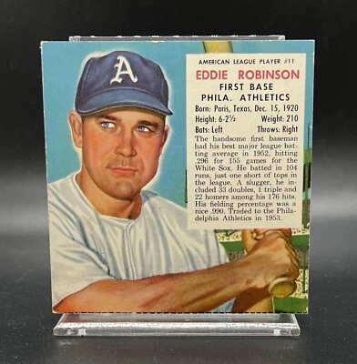 1953 RED MAN NO TAB EDDIE ROBINSON #11 PHILADELPHIA ATHLETICS - Image 1 of 2