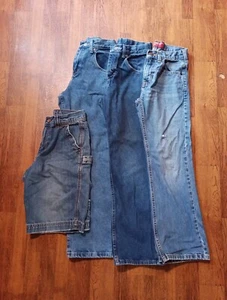 Vintage Wrangler Arizona Jeans Youth Boys Size 14 Blue Denim Shorts Lot Of 4! - Picture 1 of 9