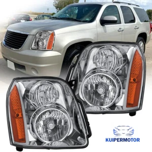 L & R Headlights Front Lamps For 2007-14 GMC Yukon Denali XL1500 2500 GM2502265 - Picture 1 of 8