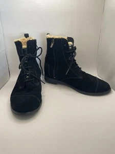 toms botas aztecas gamuza negras talla 5.5 - Imagen 1 de 14