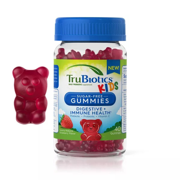 TruBiotics Kids Digestive + Immune Probiotic Sugar-Free Gummies 40ct Exp 10/23