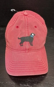 Harding Lane Red W/ Embroidered Black Lab Baseball Cap Adult Adjustable - New! - Picture 1 of 5