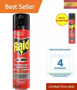 Raid Insecticida 400 ml - Solución Instantánea contra Cucarachas y Horamigas - Imagen 1 de 11