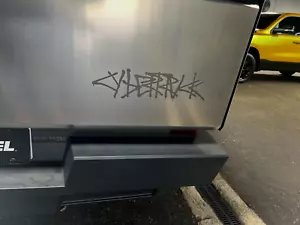 For Tesla Cybertruck Custom Logo Vinyl Decal Sticker 3" 5" 16.5" - Bild 1 von 4