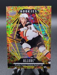 2022-23 Upper Deck Allure Brayden Tracey Gold Glitter Bomb #98/199 Ducks
