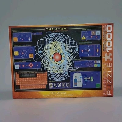 The Atom 1000 pc. Jigsaw Puzzle by Eurographics 19 1/4" x 26 5/8" NEW & SEALED  - Image 1 of 4
