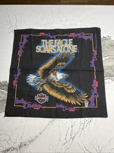 Harley Davidson Hankercheif Patriótica De Colección Hecha en EE. UU. Con Águila 22"X22" - Imagen 1 de 11