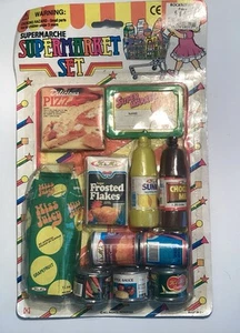 Supermarket Set (One Pack) Vintage 1980’s With Frosted Flakes & Name Tag - Picture 1 of 7