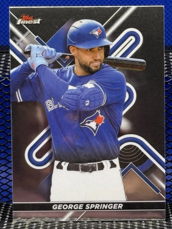 2022 Topps Finest GEORGE SPRINGER Toronto Blue Jays Base 96 - Image 1 of 2