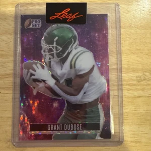 2023 LEAF PRO SET GRANT DUBOSE 1/1 PRE PRODUCTION PROOF PURPLE PULSAR BILLS - Picture 1 of 2