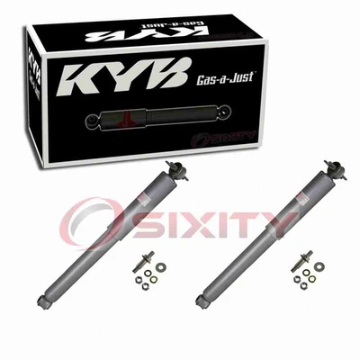 2 pc KYB Gas-a-Just Rear Shock Absorbers for 1975-1977 Pontiac Grand LeMans dg - Image 1 of 4