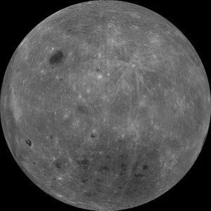 Impresión artística póster fotográfico espacio lado oscuro de la luna muy opuesto 24 x 24 pulgadas - Imagen 1 de 1