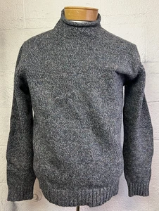 Suéter Todd Snyder 100% Lana L Gris Jaspeado Tejido Cuello Simulado Pullover Listo para Otoño - Imagen 1 de 8