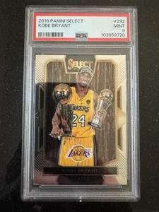 2016-17 Panini Select KOBE BRYANT #292 NBA Finals Trophy Shot PSA 9 Mint - Picture 1 of 2