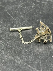 Sterling Silver 926 Sextant Tie Tack Pin Navigation Instrument.!!! - Picture 1 of 5