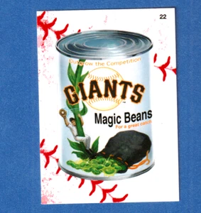 2016 Wacky Packages Baseball Series Lace Parallel "SF GIANTS MAGIC BEANS" #22 - Picture 1 of 1