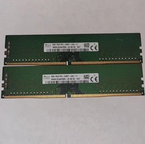 SK Hynix 16GB(2x8GB) PC4-2400T DDR4 SDRAM Memory (HMA81GU6AFR8N-UH) - Picture 1 of 2