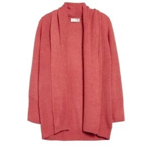Rachel Parcell Women's Shawl Collar Open Cardigan In Red Baroque XS $99 - Picture 1 of 3