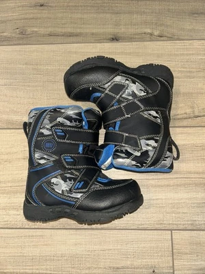 Botas de Nieve Resistentes Outback Niños Talla 9 Exterior Invierno Aisladas Azul Camuflaje Foto 1 de 4