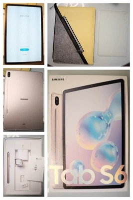 Samsung Galaxy Tab S6 WIFI Rose Blush Tablet Immaculate condition complete - Image 1 of 4