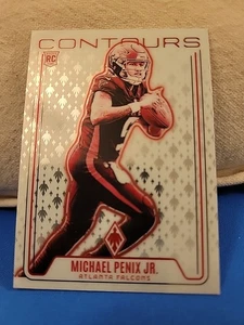 2024 Panini Phoenix - Contours Michael Penix Jr. #CON-MPJ (RC) Falcons - Imagen 1 de 2