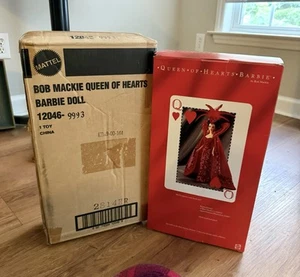 New 1994 Queen Of Hearts Barbie By Bob Mackie w/ original Shipping box - Picture 1 of 7