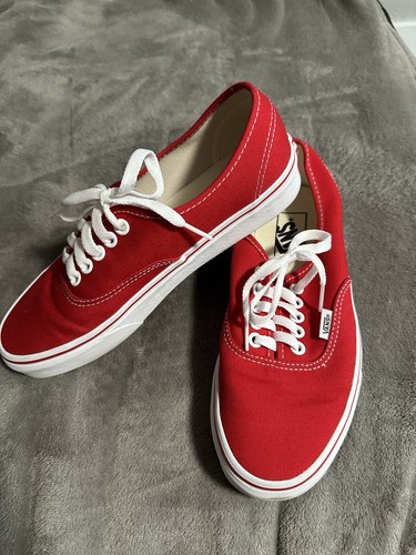 Sneakers Vans Autentiche True Red White Uomo Originali Classiche in Tela