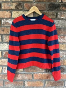 Wollpullover Bella Freud gestreift rot marine Größe S - Bild 1 von 5