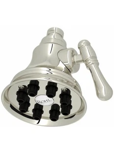 Rohl WI0123 4" Mantova Multifunktions-Duschkopf mit 8 Düsen Nickel poliert Neu - Bild 1 von 9